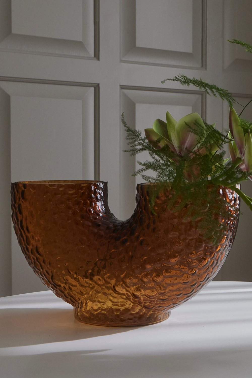 ARURA low glass vase